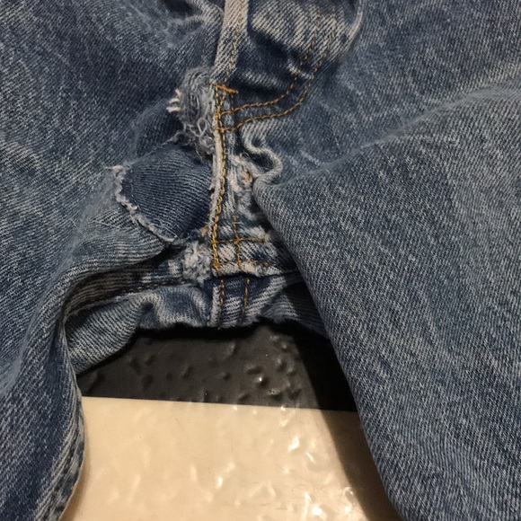 Levi’s Original 501 distressed red tag jeans 38X34 - Picture 7 of 12